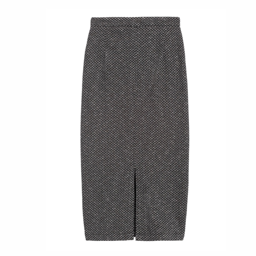 Banana Republic Black and White Bi -Stretch Pencil Skirt